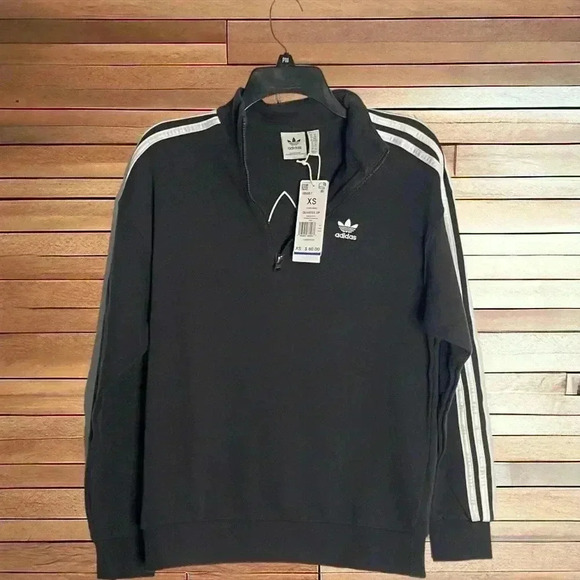 Adidas Originals NEW WITH TAGS Women's Quarter Zip Sweatshirt - Size XS. - Picture 4 of 7